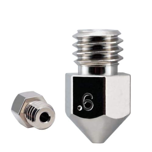 Microswiss MK8 Brass Plated Nozzle (MakerBot, CraftBot, Creality, CR10, Ender, Tevo Tornado) (.6mm) - size: .6mm