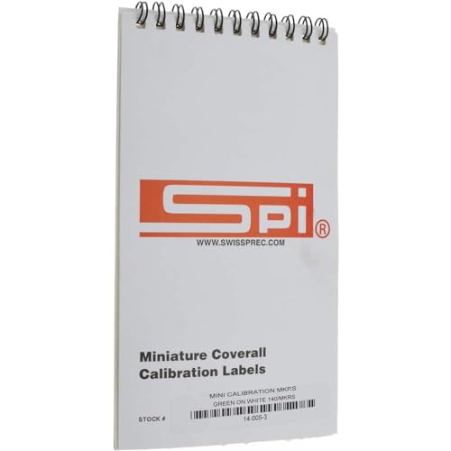 SPI 14-005-3 Clear-Cover Calibration Labels: 1" x 5/8", Green Print (140 Count) - color: Green