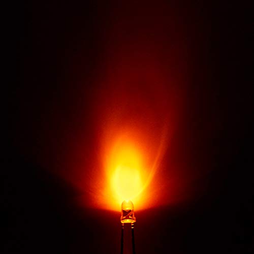 CHANZON 100 pcs 3mm Orange LED Diode Lights (DC 2V 20mA) - color: H) Orange, size: 3mm Round Top
