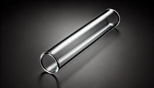 Pack of 10-8 Inch Premium Borosilicate Glass Tubes | 12mm OD, 2.2mm Thick Wall | Clear Heavy-Duty Glass Blowing Pipes | Fire-Polished Smooth Glazed Edges | DIY, Art, Lab, Craft Supplies (8 inches, 10) - style: 8 inch