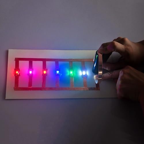 OSOYOO 30pcs Lilypad LEDs Pink/Red/Yellow/Blue/Green/White for Arduino Raspberry Pi Microcontroller