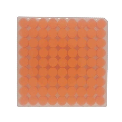 81PCS Cryo Tubes 2ml, Plastic Small vials with Screw caps Sample Tubes,PP Material ,with Silica Gel Gasket,Free from DNase, RNase, Human DNA - size: 2ml 81PCS
