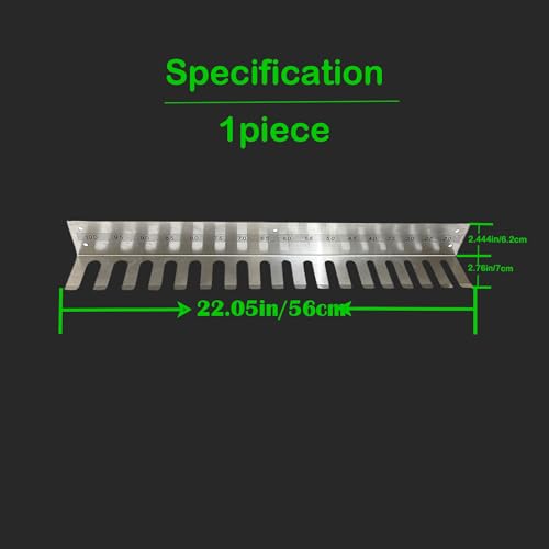 304 Stainless Steel Wall Hanging Frame,Intubation Tube Holder Equipment Rack (22.05 Inch(2.0-10))