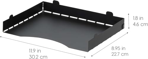 IRIS USA 4-Pack Stackable Metal Letter Tray Organizer, Black - color: Black, style: Letter Tray - 4 Pack