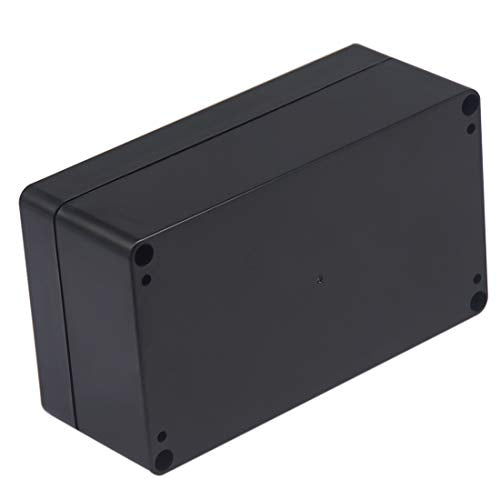 Project Box IP65 Waterproof Junction Box ABS Plastic Black Electrical Boxes DIY Electronic Project Case Power Enclosure 6.22x3.54x2.36 inch (158 x 90 x60 mm) - color: Black, size: 6.22"x3.54"x2.36"