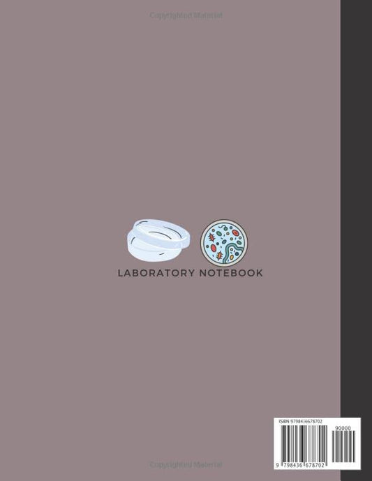 Laboratory Notebook: Fun and simple lab notebook for students in the sciences. Grid paper. Size 8.5in x 11in, 120 pages.
