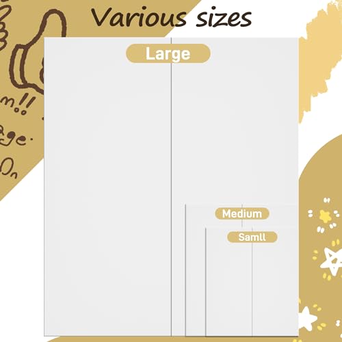 PSHVYM 4 Pcs Trifold Poster Board, 26 x 17 inch White Display Poster Boards - color: White, size: 26 X 17 inch