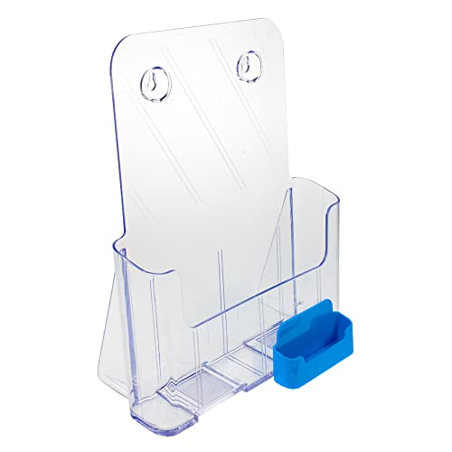 Source One Large Brochure Holder 8.5 x 11 Inches with Business Card Holder (8 Pack, Baby Blue) - color: Baby Blue, size: 8 Pack