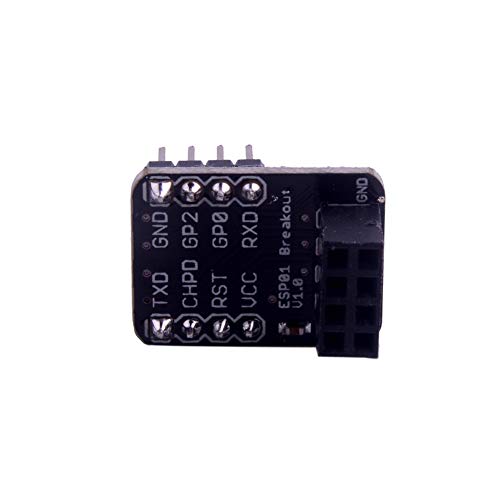 ESP8266 ESP-01 Breakout Board ESP-01S Breadboard Adapter PCB Board for Serial WiFi Transceiver Network Module(Pack of 5pcs)
