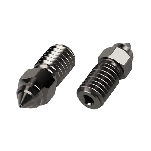 2 Pack High Speed M6 Hardened Steel Nozzle for 3D Printer Ender 3 V3 SE, Ender 5 (0.6mm) - size: 0.6mm