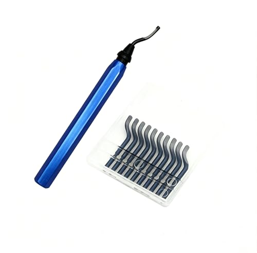 1-Pack Deburring Tool,High Speed Steel Swivel Blades - Works on Metal