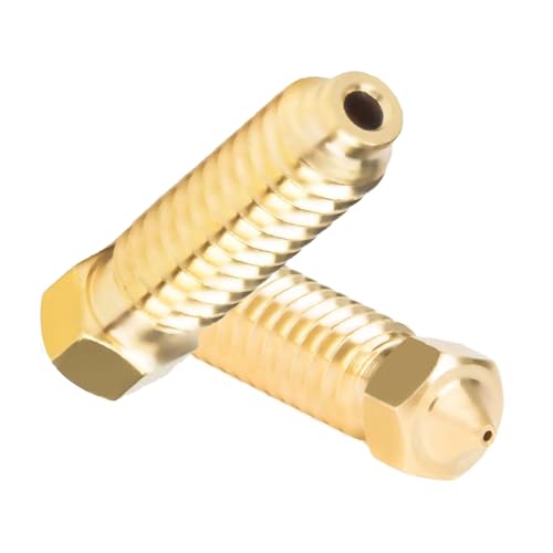 10PCS Brass Nozzles for Anycubic Kobra 3/Kobra S1, 3D Printer Parts 10PCS 0.4mm High Speed Nozzles Kit for Kobra 3, Kobra 3 Combo, Kobra S1, Kobra S1 Combo - style: Kobra 3 Brass 0.4mm