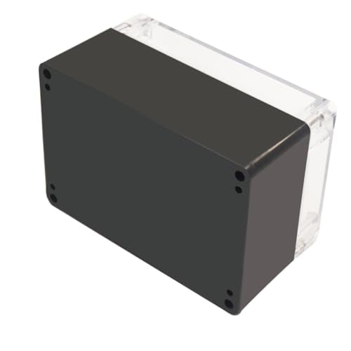 Project Box IP65 Waterproof Junction Box ABS Plastic Black Electrical Boxes DIY Electronic Project Case Power Enclosure Clear Cover 6.3"x4.33"x3.54" - color: Clear, size: 6.3"x4.33"x3.54"