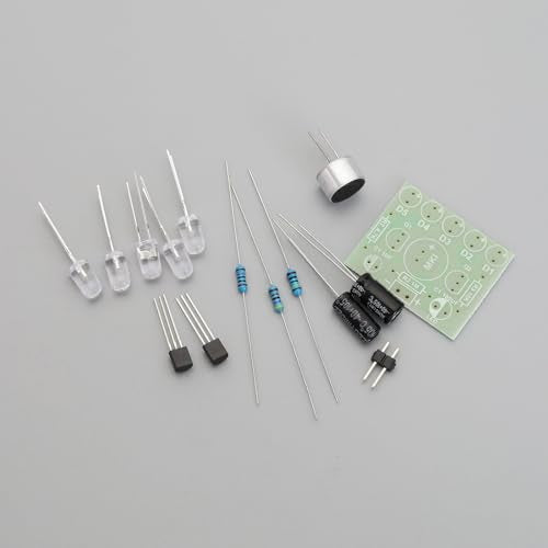 2 Sets Sound-Activated LED Melody Light Electronic Fabrication Kit for Soldering Practice Project Electronics DIY Solder Kits