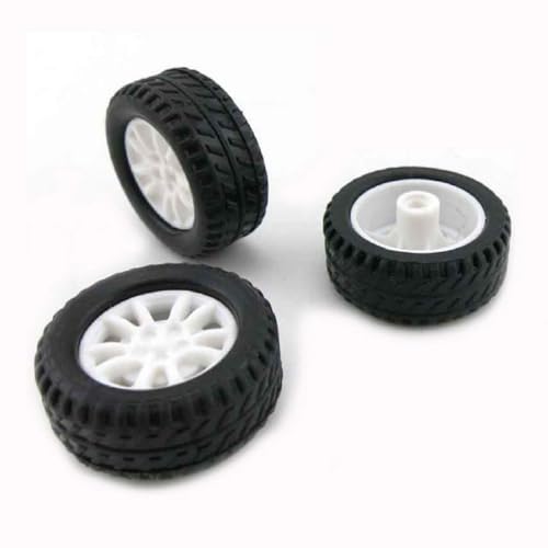 10pcs Toy Car Wheels 20mm Rubber Tire for DIY Model Accessories