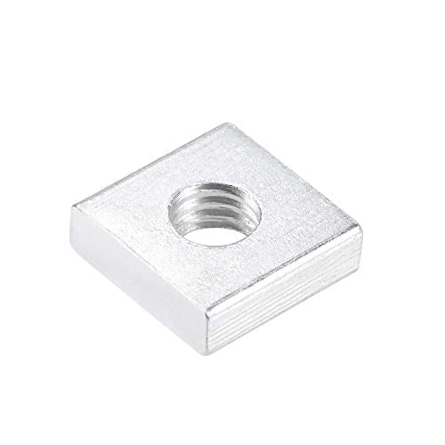 uxcell Square Nuts, M6x13mmx4mm Zinc-Plated Metric Coarse Thread Assortment Kit, 25 Pcs - size: M6x13mmx4mm