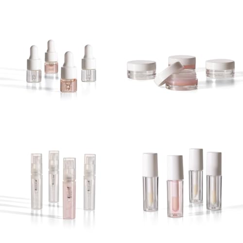 Mini Makeup Containers for Travel, Depotting Makeup Containers, Empty Cosmetic Containers, Sample Jars, Mini Make up Bottles, Refillable Cosmetic Containers, Extra Small Travel Containers