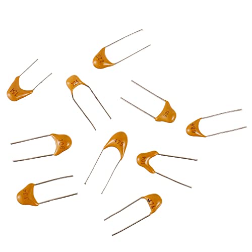 BOJACK 10 Values 300 Pcs Ceramic Capacitor 0.1 0.15 0.22 0.33 0.47 0.68 1 2.2 4.7 10 uF Multilayer Monolithic Ceramic Capacitor Assortment Kit - size: 0.1uF-10uF