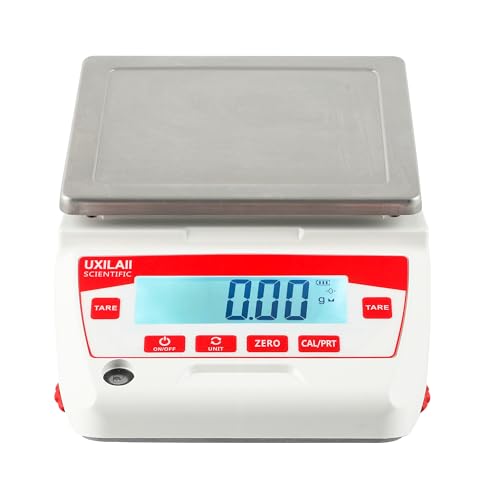 UXILAII Lab Scale 5000g x 0.01g Analytical Balance with 1kg Calibration - size: 5000g0.01g