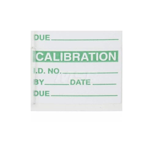 SPI 14-009-5 Clear-Cover Calibration Labels, 1" x 5/8", Light Green Print (140 Labels) - color: Light Green