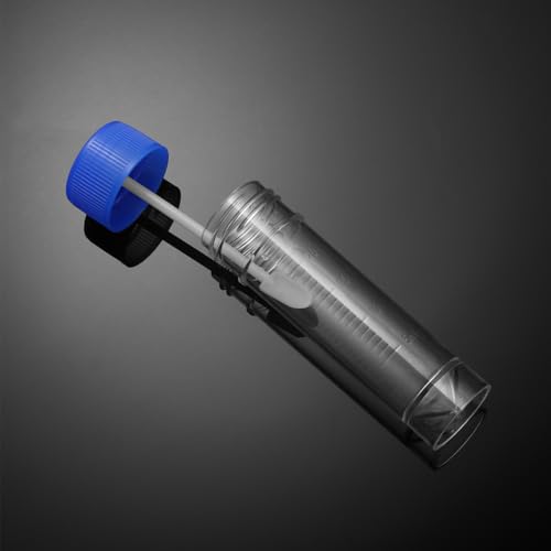 Hemobllo Plastic Specimen Cup with Lid Stool Container Without Label Laboratory Medical Use 25-30ml 10pcs