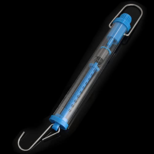 TAODAN 5PCS 5 Sizes Scientific Plastic Transparent Tubular Spring Balance, Hanging Tube Spring Scale, 1N, 5N, 10N, 20N, 30N