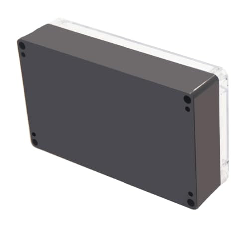 Project Box IP65 Waterproof Junction Box ABS Plastic Black Electrical Boxes DIY Electronic Project Case Power Enclosure Clear Cover 7.87"x4.72"x2.2" - color: Clear, size: 7.87"x4.72"x2.2"