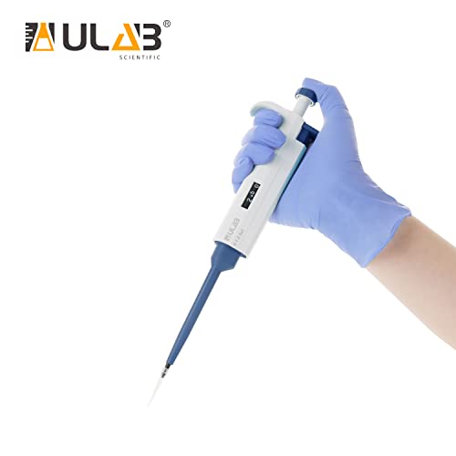 ULAB Single Channel Pipettor, Adjustable Volume Micro Pipettes, Vol.Range.0.1-2.5μl, ULH1015 - style: 0.1-2.5μl