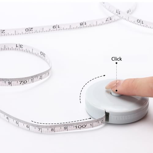 16Pcs Retractable Measuring Tapes Set, Body Fabric Sewing Measures Tape, 60 Inch, 1.5 Meter Waist Scales Rulers - color: colors