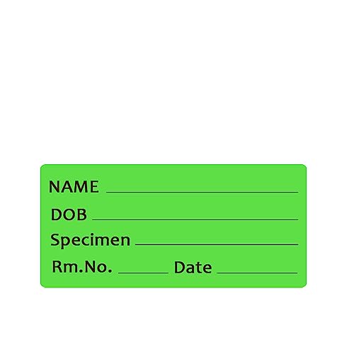 Pathology Labels,2x1 Inches Permanent Paper Label,Pathology Specimen Medical Healthcare Labels,500 Pcs Per Roll (Pack of 2) - size: 2x1 Inch (Pack of 2)