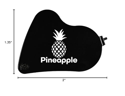 Pineapple 30X 60X Jewelers Loupe Magnifier with Light, Lighted Magnifying Glass Jewelry Loop, Pocket Magnifier for Coins, Jewelry, Plants, Currency, Diamonds, Stamps (Black)