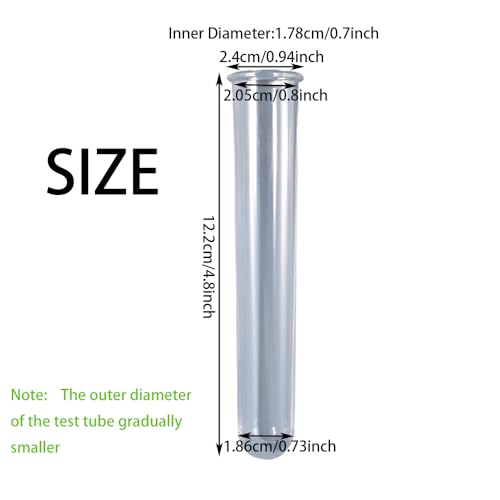 9Pcs Clear Test Tubes for Plant Propagation Station Hydroponic/Flowers for Home Office Desktop Decoration (9Pcs Clear Test Tubes) - color: 9Pcs Clear Test Tubes