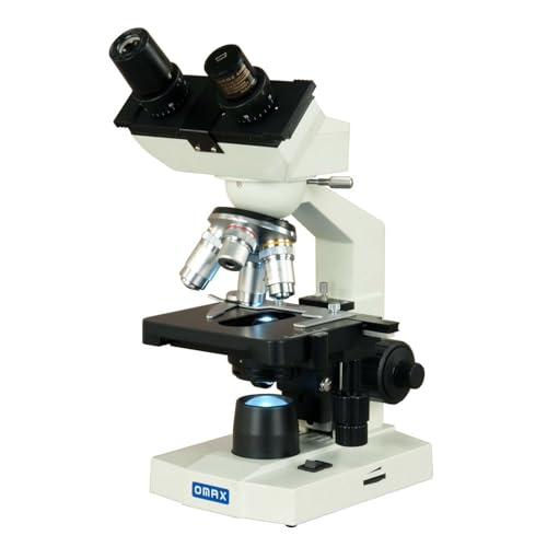 OMAX 40-2500X LED Digital Binocular Compound Microscope USB Camera + Blank Slides + Covers + Lens Paper