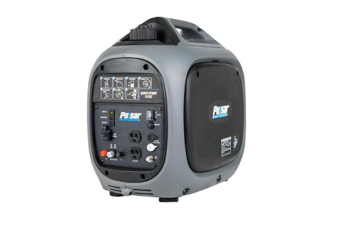 Pulsar 2,300W Portable Gas-Powered Quiet Inverter Generator for Home Emergency Backup, Parallel Capability, With USB Outlet, Long Run Time, GX230N - style: 2300 Watts + Gas Only + USB + Lightweight