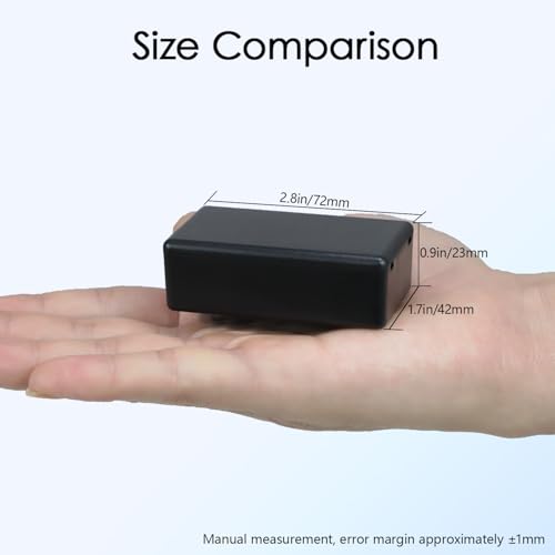 Project Box 8 Pieces Electrical Box Small Junction Box ABS Plastic Enclosure Power Electronic Case Black 2.76" x 1.65" x 0.91"(70 x 42 x 23mm) - color: Black, size: 2.76" x 1.65" x 0.91"