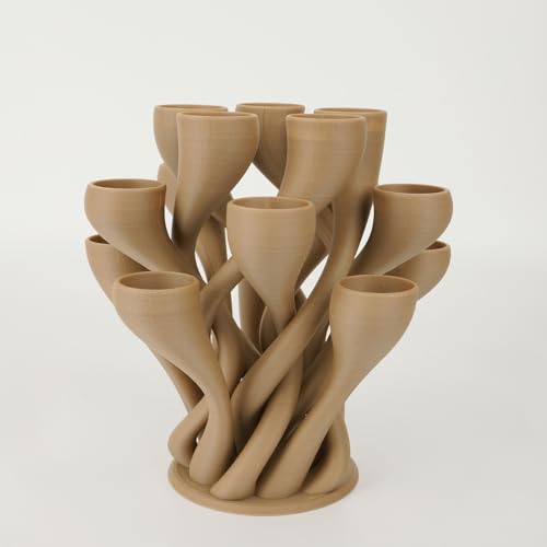 AMOLEN Wood PLA 3D Printer Filament 1.75mm Bamboo Wood 1KG - color: Bamboo