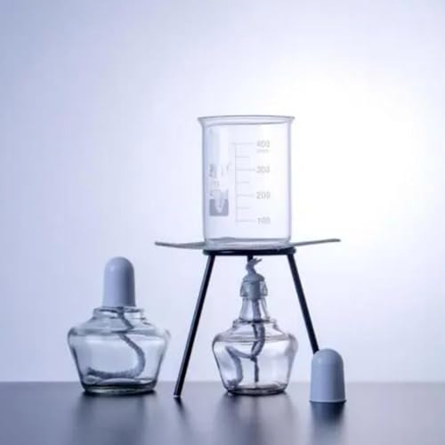 Tyenaza Burner Tripod, Open Fire Tripod Bunsen Lamp Burner Stand Cast Iron Tripod Support Holder for Chemical Experiment