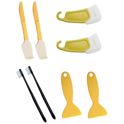 8 PCS UV Resin 3D Printer Must-Have Tool for Printer Cleaning and Maintenance (Scrapers, Silicone Spatula, Brushes)