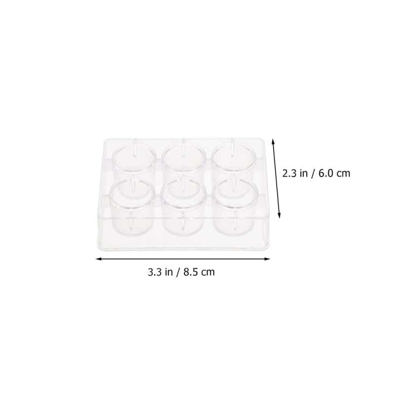 6 Well Reaction Plate Plastic Laboratory Experiment Board 10 Pack