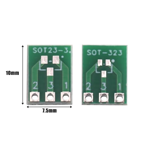 20Pcs SOT23-3 SOT-323 to DIP SMD Breakout Adapter Board - size: 20Pcs SMD SOT23-3/SOT-323