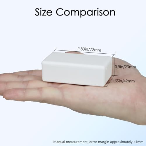 Project Box 8 Pieces Electrical Box Small Junction Box ABS Plastic Enclosure Power Electronic Case White 2.76" x 1.65" x 0.91"(70 x 42 x 23mm) - color: White, size: 2.76" x 1.65" x 0.91"