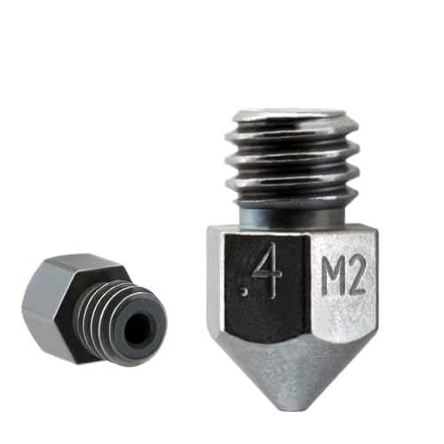 Microswiss MK8 Plated M2 Hardened High Speed Steel Nozzle (.4mm) - size: .4mm