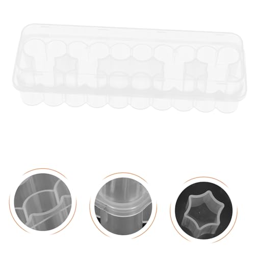 PP Vial Storage Box with Lid, 24 Compartments