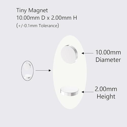 10x2mm N52 Rare Earth Magnets, 200 Pcs Refrigerator Magnets, Small Round Fridge Magnet, Multi-Use Premium Neodymium Magnet for Whiteboard, Billboard, Kitchen, Office and School (Silver) - size: 10mm D x 2mm H