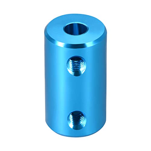 uxcell 5mm to 5mm Bore Rigid Coupling Set Screw L25XD14 Aluminum Alloy,Shaft Coupler Connector,Motor Accessories,Blue - size: 5mm to 5mm
