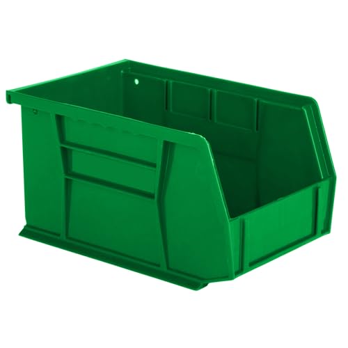 HE HUDSON EXCHANGE 9.5" x 6" x 5" (6 Pack) Plastic Stackable Storage Bin, Green - color: Green, size: 6 Pack