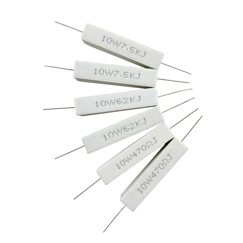 25 Values 10W Ceramic Cement Resistor Kit 100 Ohm - 100K Ohm - size: 100Ω-100K Ω 50PCS
