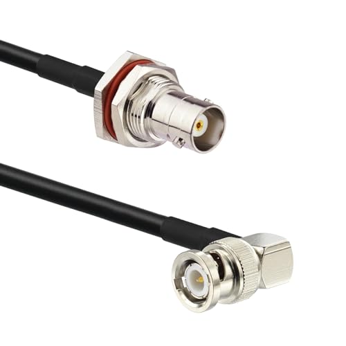 Superbat BNC Coax Cable 50cm 50 Ohm RG58 BNC Female to Male Cable 2-Pack