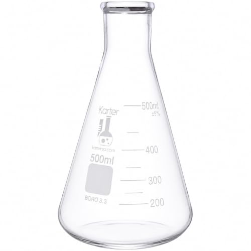 Erlenmeyer Flask, 500ml, Karter Scientific 213G29 (Single) - size: 500ml, style: Pack of 1