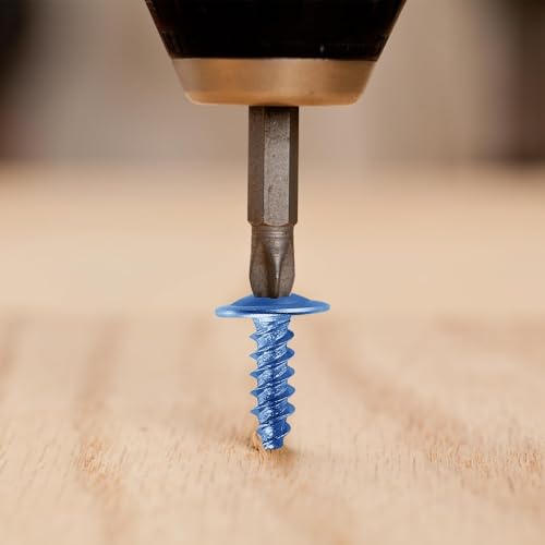 Wensilon(800 pcs)#4×3/8" Phillips Truss Head Wood Screws Galvanizing Quick Metal Self Tapping. - color: Silver, size: #4×3/8"